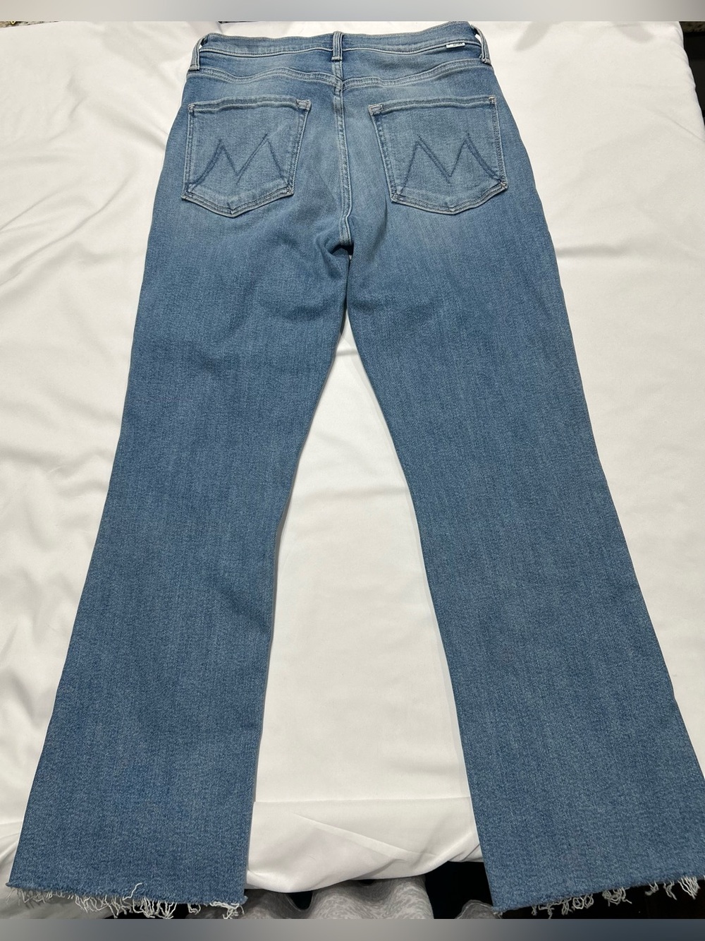 MOTHER The Tripper Ankle Fray Jeans Riding The Cliffside Button Fly Stretch 27 - Picture 11 of 13